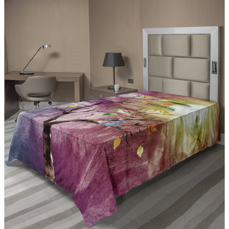 Microfiber No Pattern And Not Solid Color Flat Sheet, Twin XL
