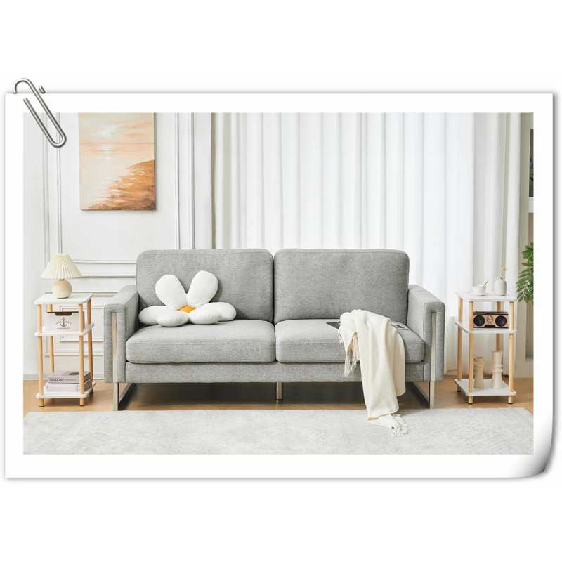 Table de chevet Bryaunna, Blanc