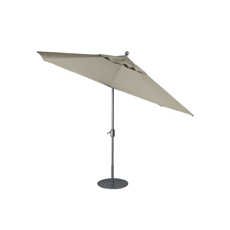 Parasol de marché 8' Portofino, Eau gazeuse, Graphite