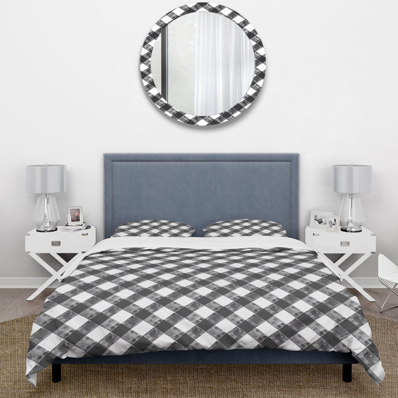 Ensemble de housse de couette Traditional, Housse de couette simple et deux taies décorative