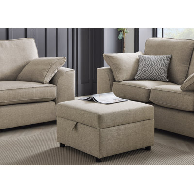 Rheanna 63cm Wide Rectangle Footstool Ottoman with Storage