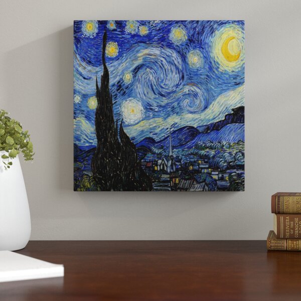 Vault W Artwork The Starry Night On Canvas by Vincent Van Gogh Gallery ...