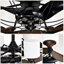Ventilateur de plafond 33 pouces avec télécommande Dia, moteur à courant continu, 6 vitesses, 3 pales pour la salle à manger, l'entrée, la cuisine, le grain de bois