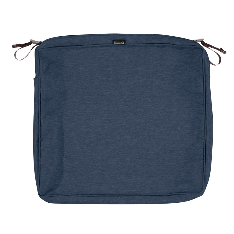 Pina Outdoor Lounge Chair Cushion Cover, 3" H x 21" W x 19" D, Indigo Blue