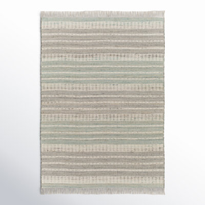 Haiya Hand-Woven Striped Jute Rug
