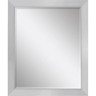 32" Silver Framed Accent Mirror