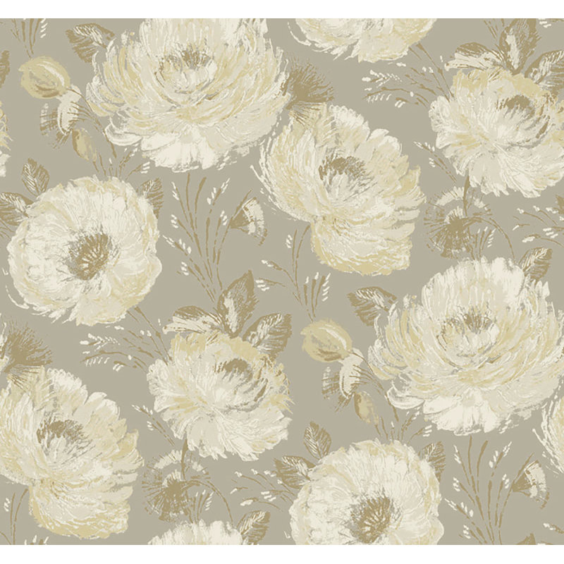  Papier peint floral non collé Designs Paviff et Tiffany Designs, Pavé métallique / Tiffany