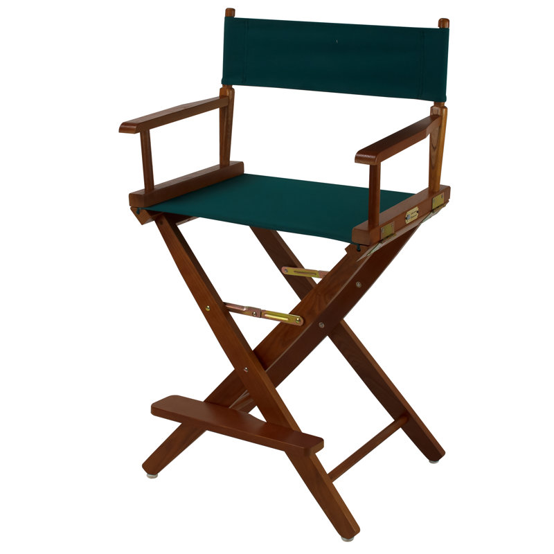 Chaise de réalisateur Alyzon, Vert forêt, Chêne mission