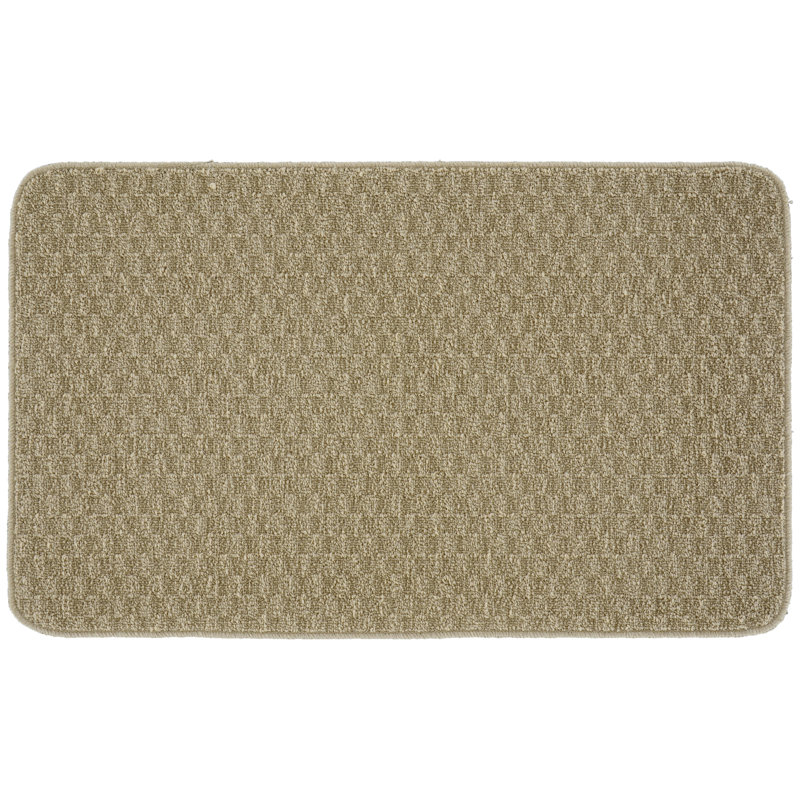 Lomax Non-Skid Kitchen Mat, Tan, 18" W x 30" L