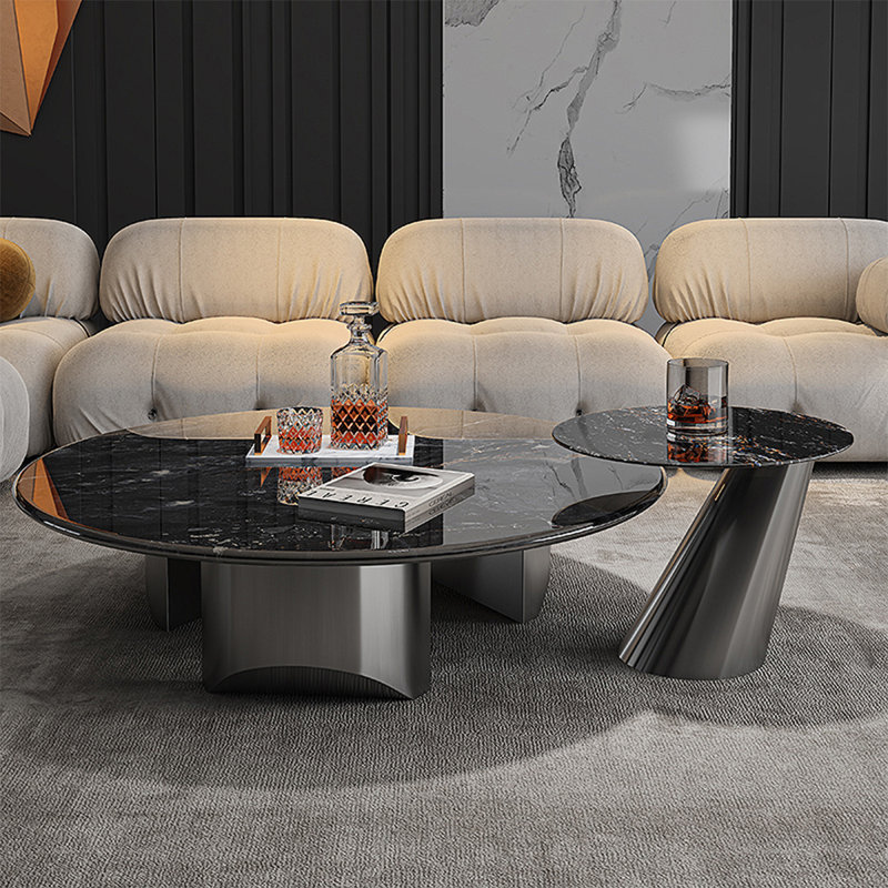 Table basse simple en cristal, H 13,8 po x L 31,5 po x l 31,5 po