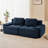 82" Modern L-Shaped Modular Sectional Sofa For Living Room, Corduroy Fabric, 2-Seater Couch With Deep Seat , Pearl-Like Piping, Tufted Design, No Assembly, Anti-Slip Design-1065333678