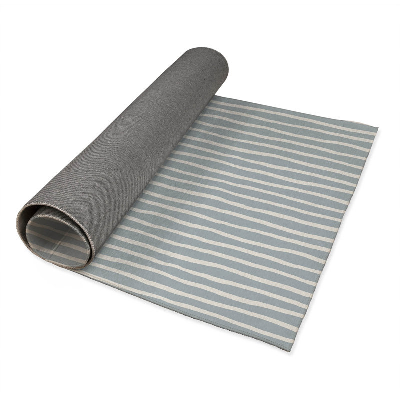 Tapis de bureau léger Spinal Row, L 6 pi x L 4 pi, Bleu ardoise