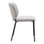 Ensemble de deux chaises d'appoint rembourrées grises et noires