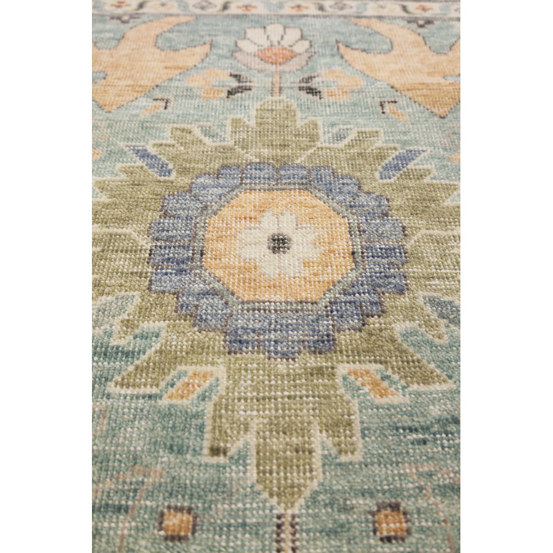 Tapis unique rectangulaire de 10 pi 2 po x 13 pi 11 po Rajasthan