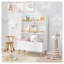 Bibliothèque pour enfants, porte-revues et livres, organisateur de livres, armoire de rangement pour jouets, blanc