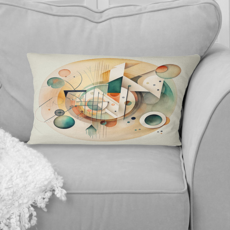 Coussin décoratif chaud Warm Minimalist Circular Abstract II - Abstract
