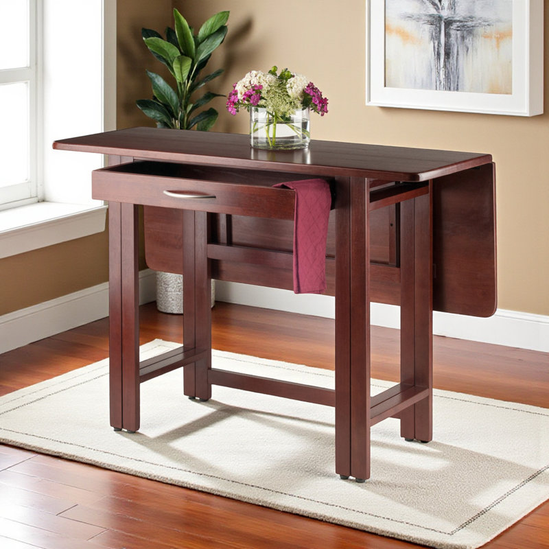 Braxton Walnut Drop Leaf Table