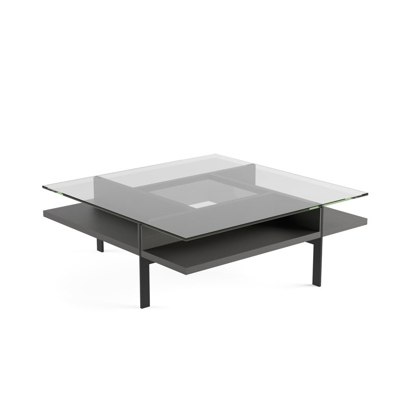 Terrace Coffee Table, 16.25" H x 44" L x 44" W, Charcoal