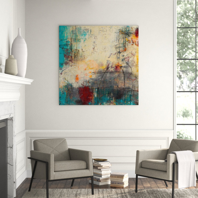 Kaleidoscope III Painting by Ann Golumbuk, Knife Gel, 36" H x 36" W
