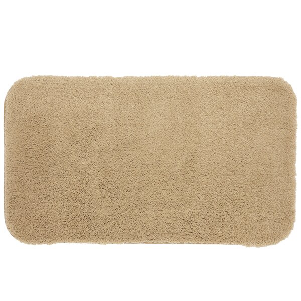 Radhika Solid Bath Mat Eider & Ivory Size: 20 W x 30 L, Color: Brown