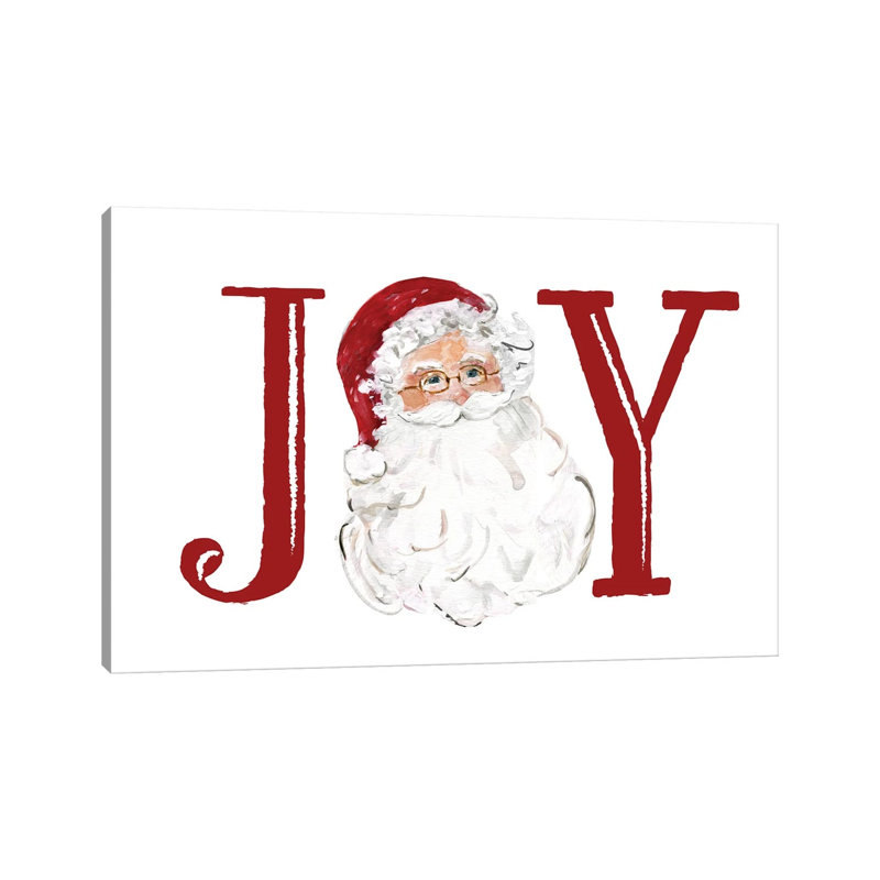 Santa Joy - reproduction d'art murale - toile tendue