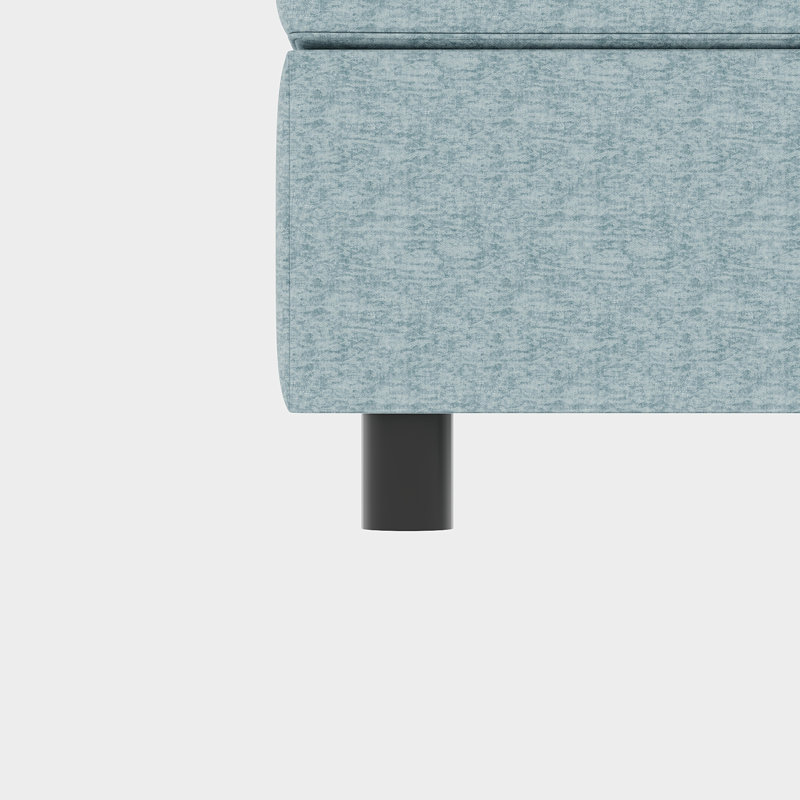 Canapé-lit modulaire avec option de rangement, 2 canapé modulaire en chenille bleu antique, coussin de détente, structure, support de poids de 250 lb par siège, coussins confortables, capacité stable