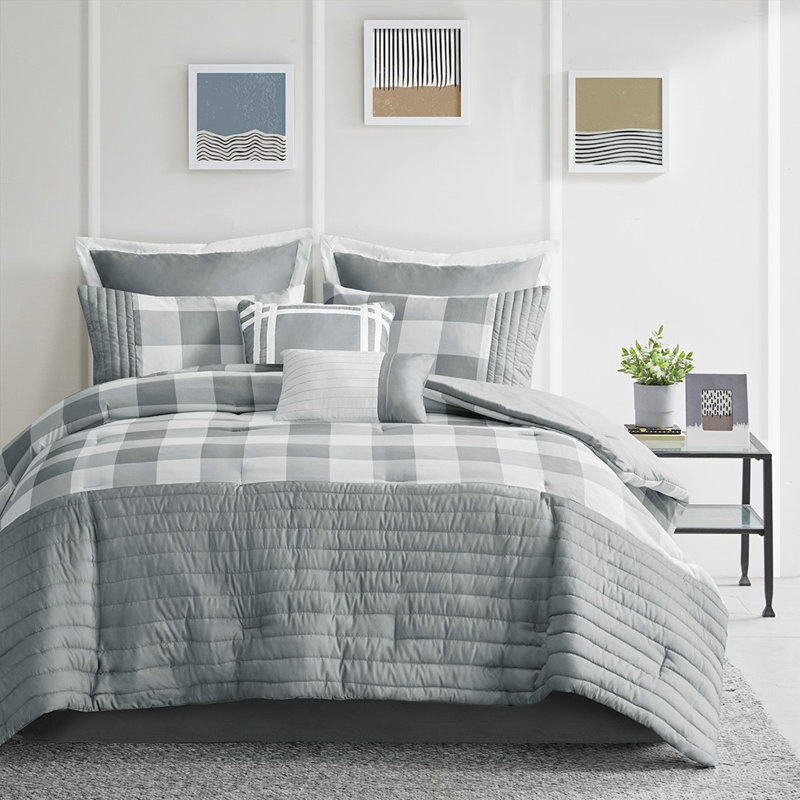 Misisco Polyester Plaid Comforter
