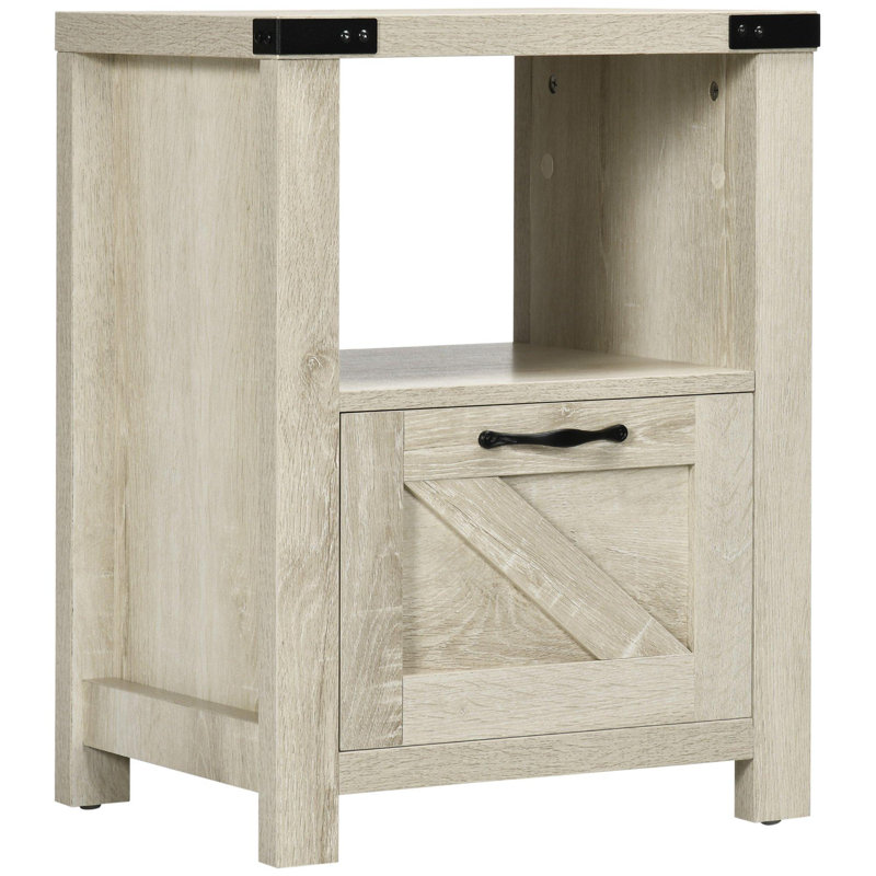 Table d'appoint durable de style rustique faite de matériaux de haute qualité, Chêne