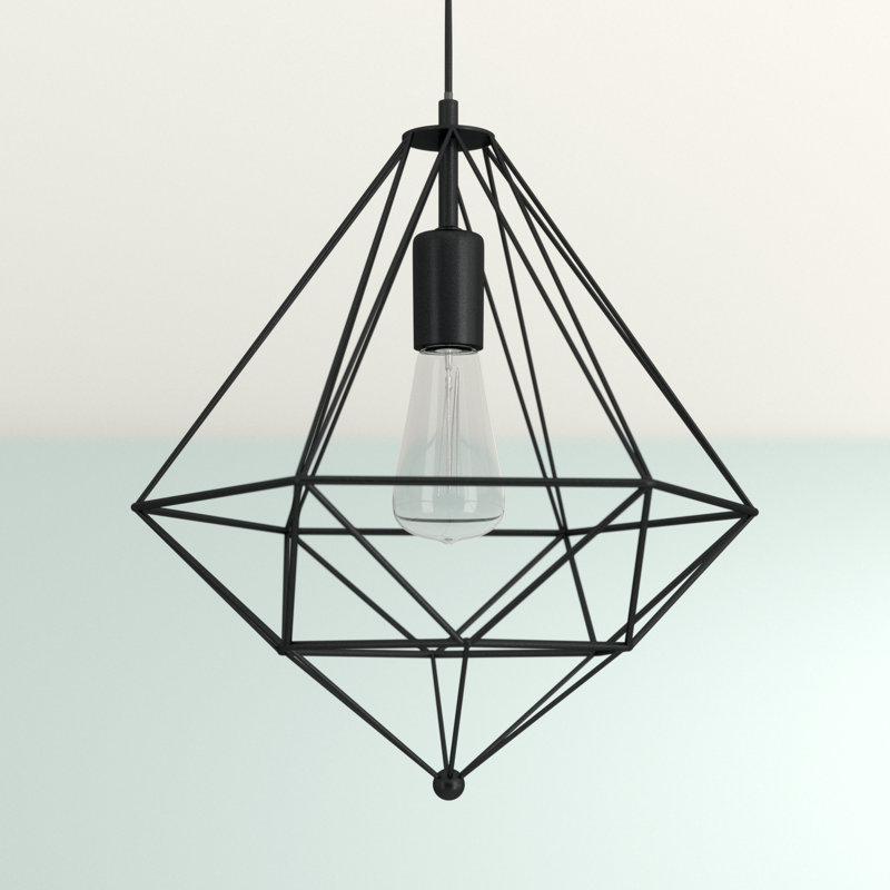 Luminaire suspendu géométrique 1 lumières simple Broderick