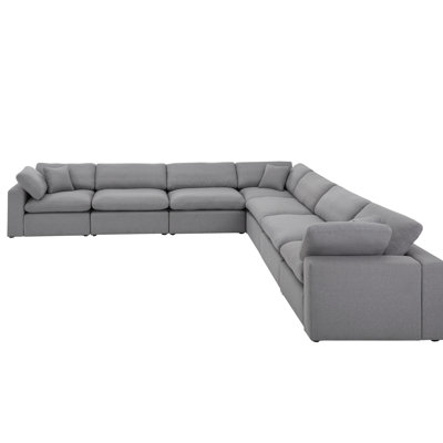 Bania Upholstered L-Shaped Sectional Symmetrical
