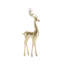 Figurine moderne cerf métallique (ensemble de 4)