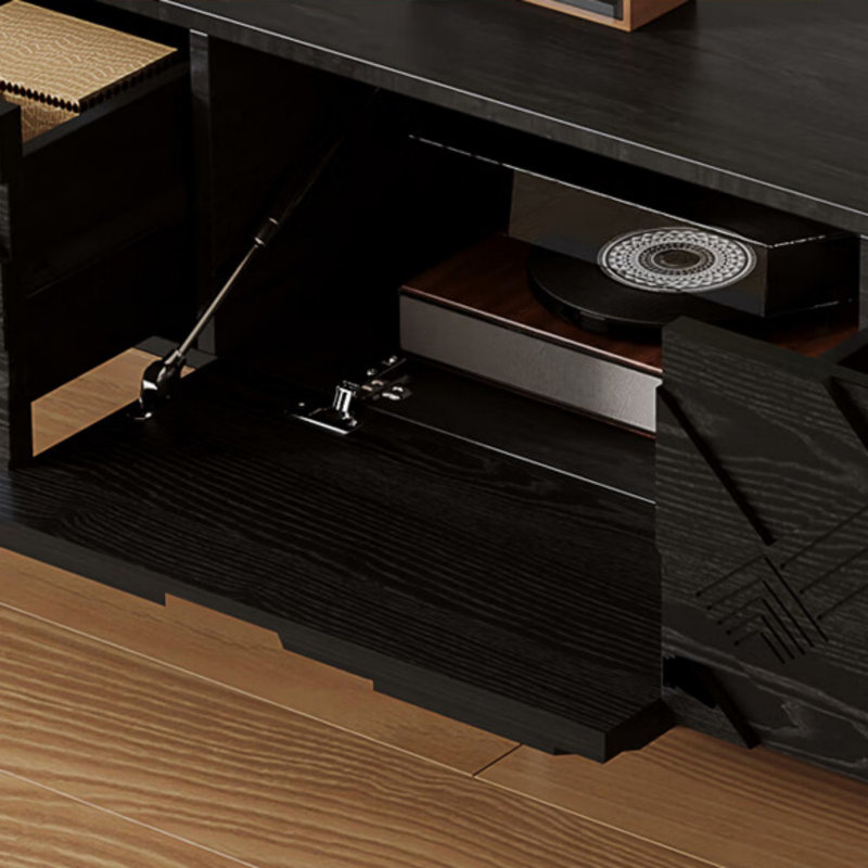 Meuble télé rétro et simple, Noir