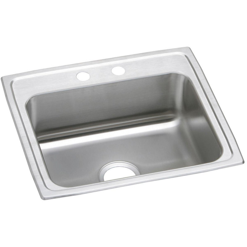 Celebrity 22" L x 20" W Drop-In Kitchen Sink, 2 hole