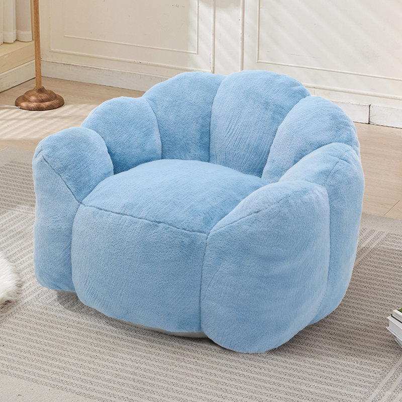 Fauteuil à billes pour le salon et la chambre à coucher, Blue Fabric