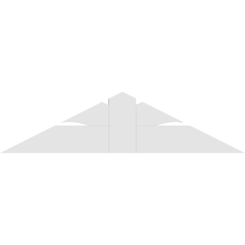 Support pour pignon en PVC de qualité architecturale Richland, H 9 po x l 36 po (pas : 6/12), P 2 po x F 4 po