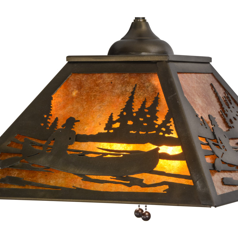Rustic Lodge 2 - Light Pendant, Amber