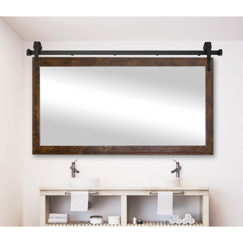 Jossa Engineered Wood Flat Mirror, 30.5" H x 47.5" W x 0.75" D
