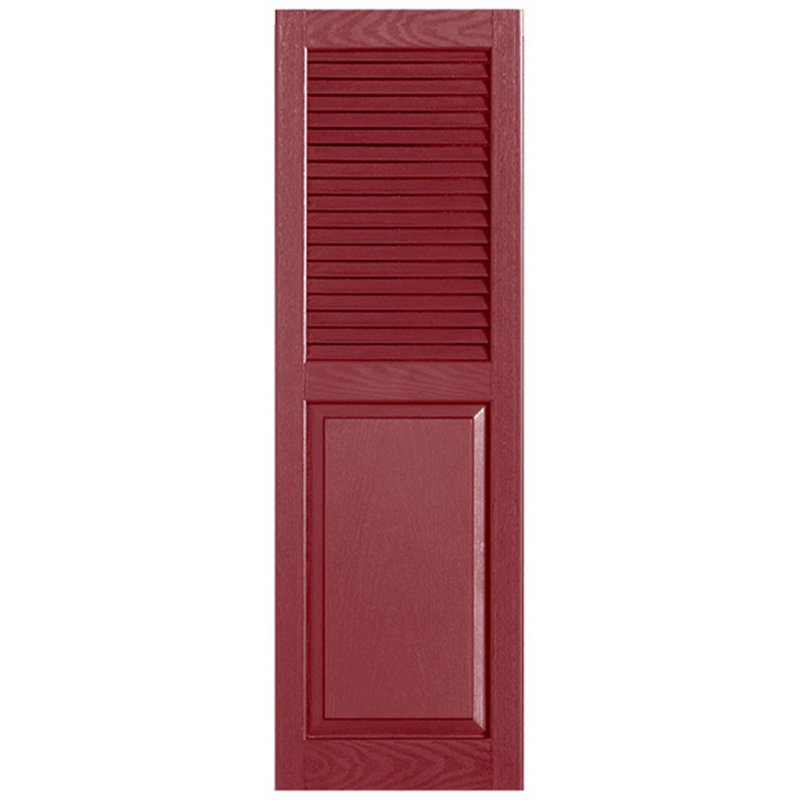 Combinaison droite à persiennes combinées, 12 po, 78 po, Canneberge