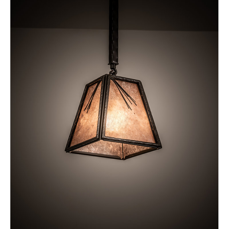 Luminaire suspendu à 1 lumière Freerich, H 9 po x l 8 po x P 8 po