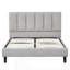 Structure de lit plateforme tapissier-123363347