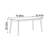 Simple Rectangular Walnut Dining Table-1402181399