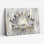 «Silver Lotus», reproduction d'art sur toile, ensemble de 1