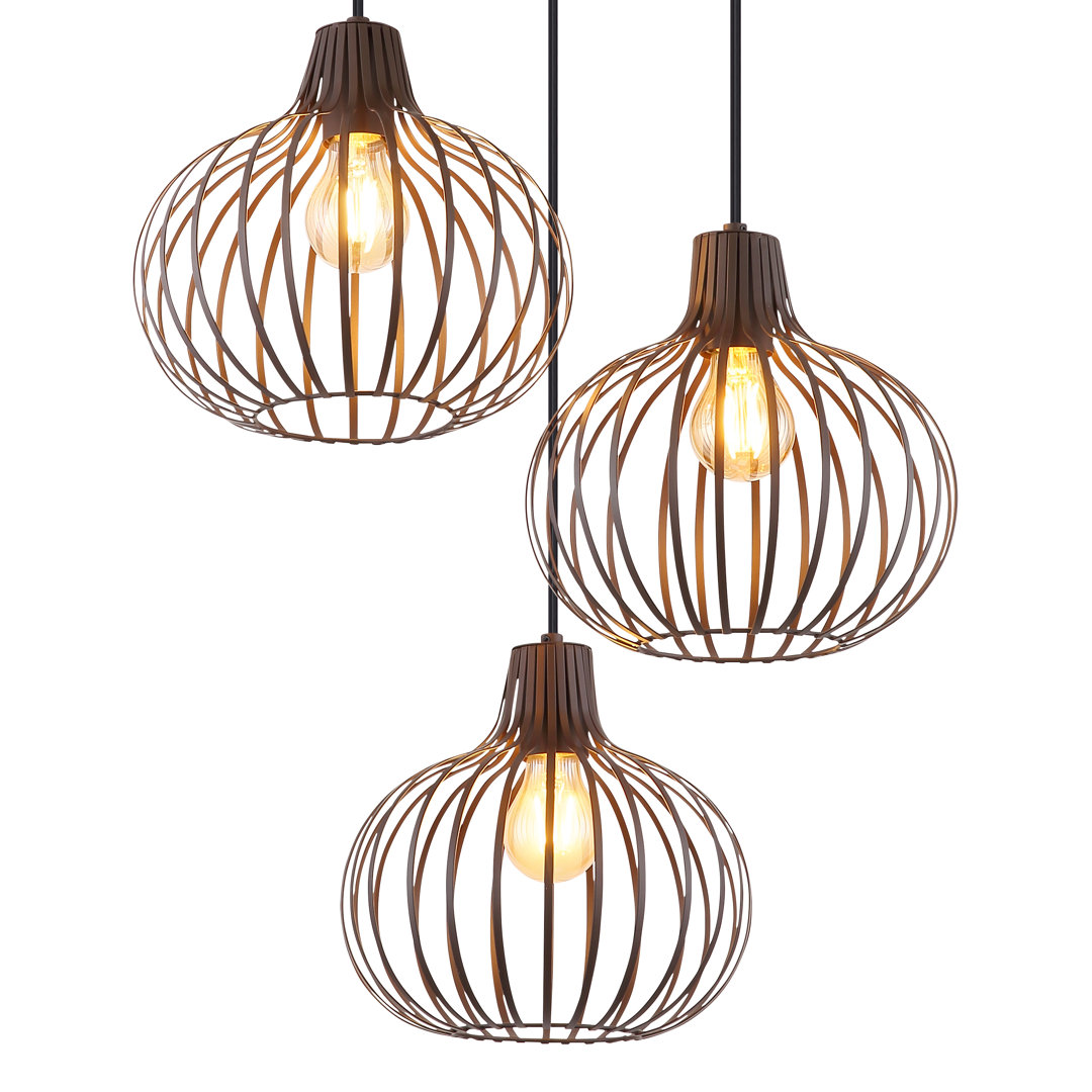 Anikah 3 - Light Antique Bronze Geometric Pendant
