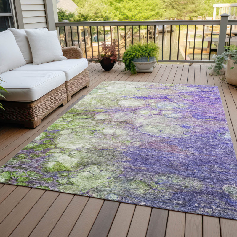 Tapis intérieur / extérieur Conjetta, Rectangle 8 pi x 10 pi