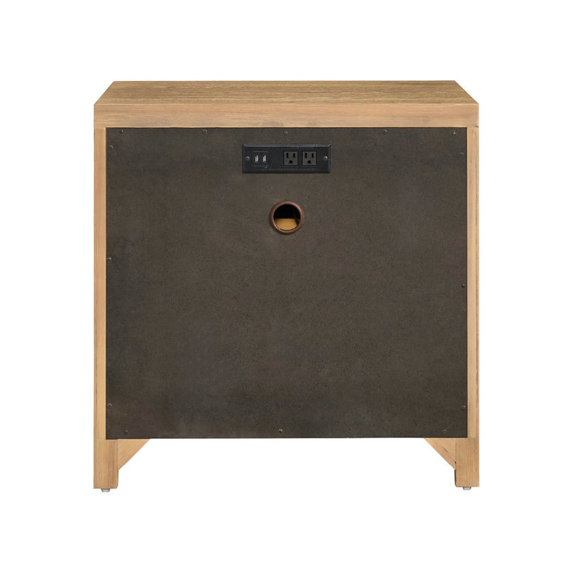 Carmen Three Drawer Nightstand, Skylark