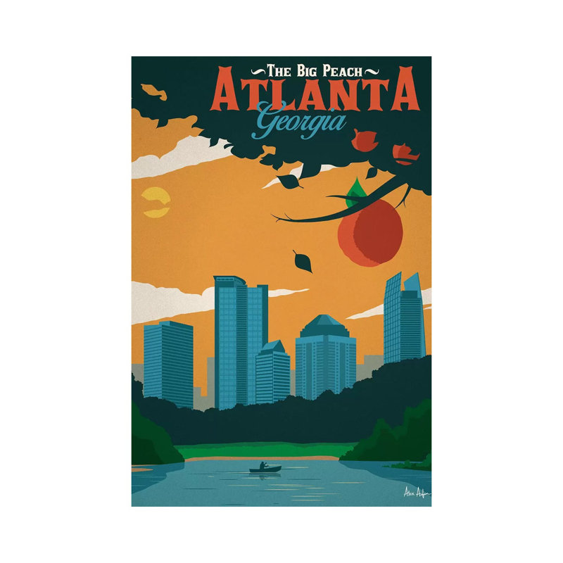 Atlanta by IdeaStorm Studios - Wrapped Canvas Print, 20.32 cm H x 30.48 cm W