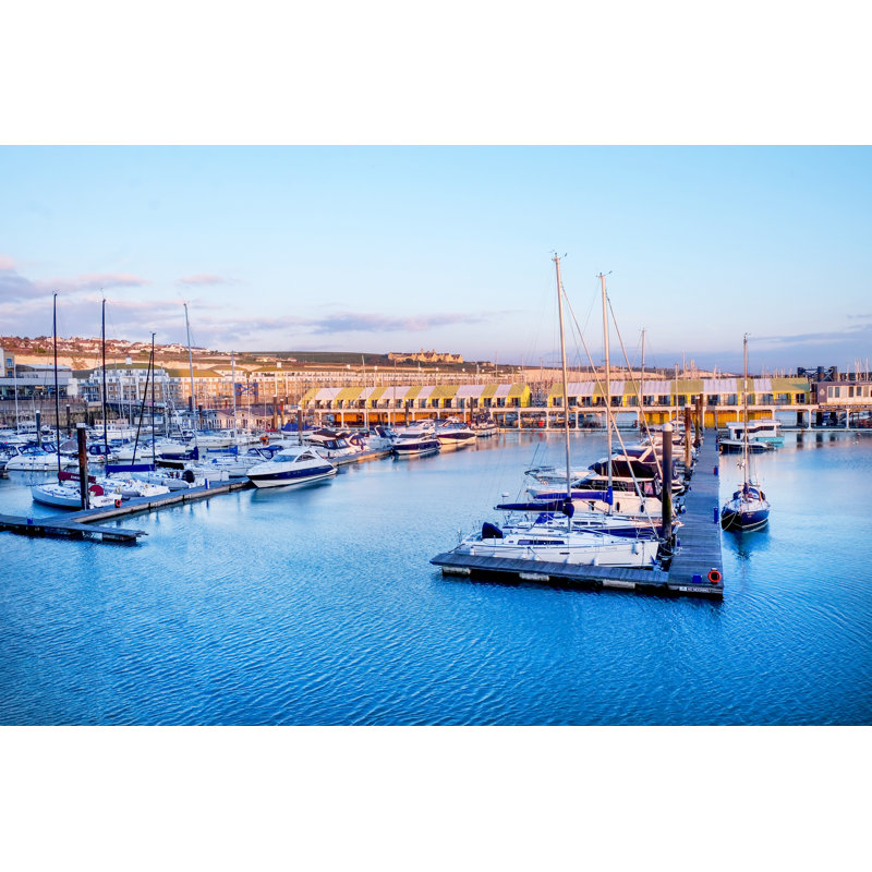 Brighton Marina by Gill Copeland - Wrapped Canvas Print, 30cm H x 46cm W