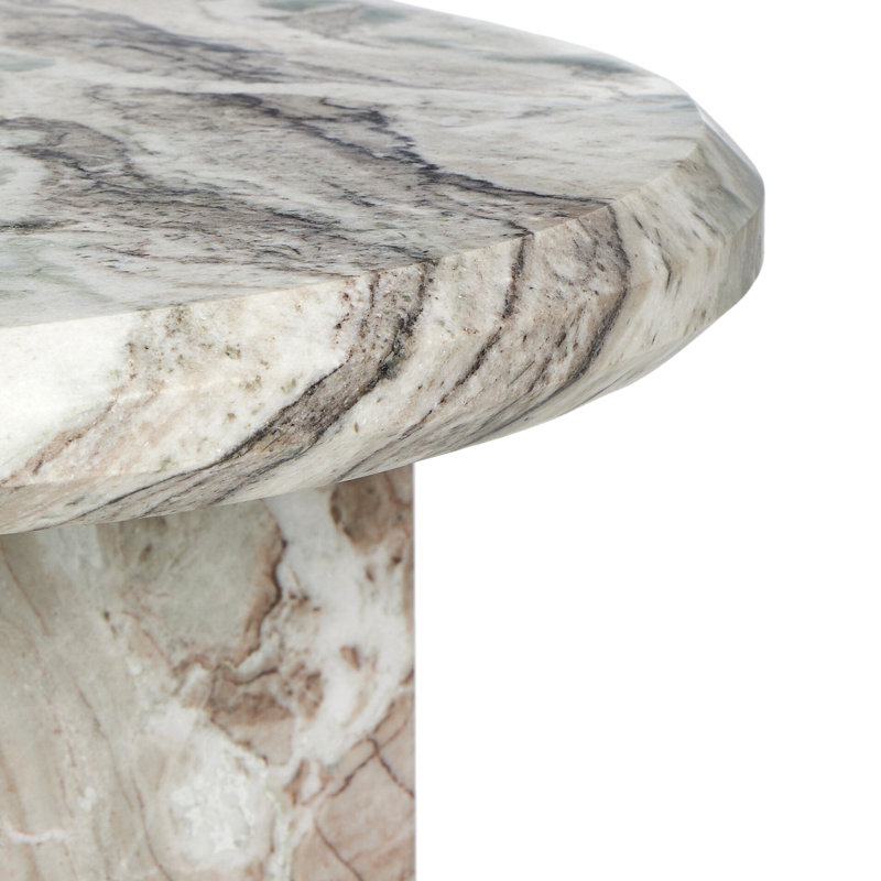 Dakota Marble Nesting Coffee Table, Creamy Taupe Marble Solid