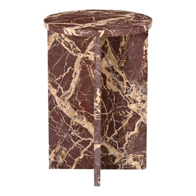 Spirit Red Marble Side Table