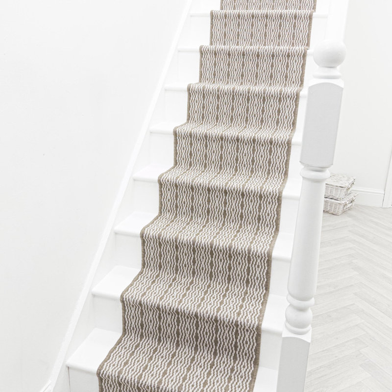 Stair Runner Striped Flatweave Area Rug, Runner 60 x 720 cm